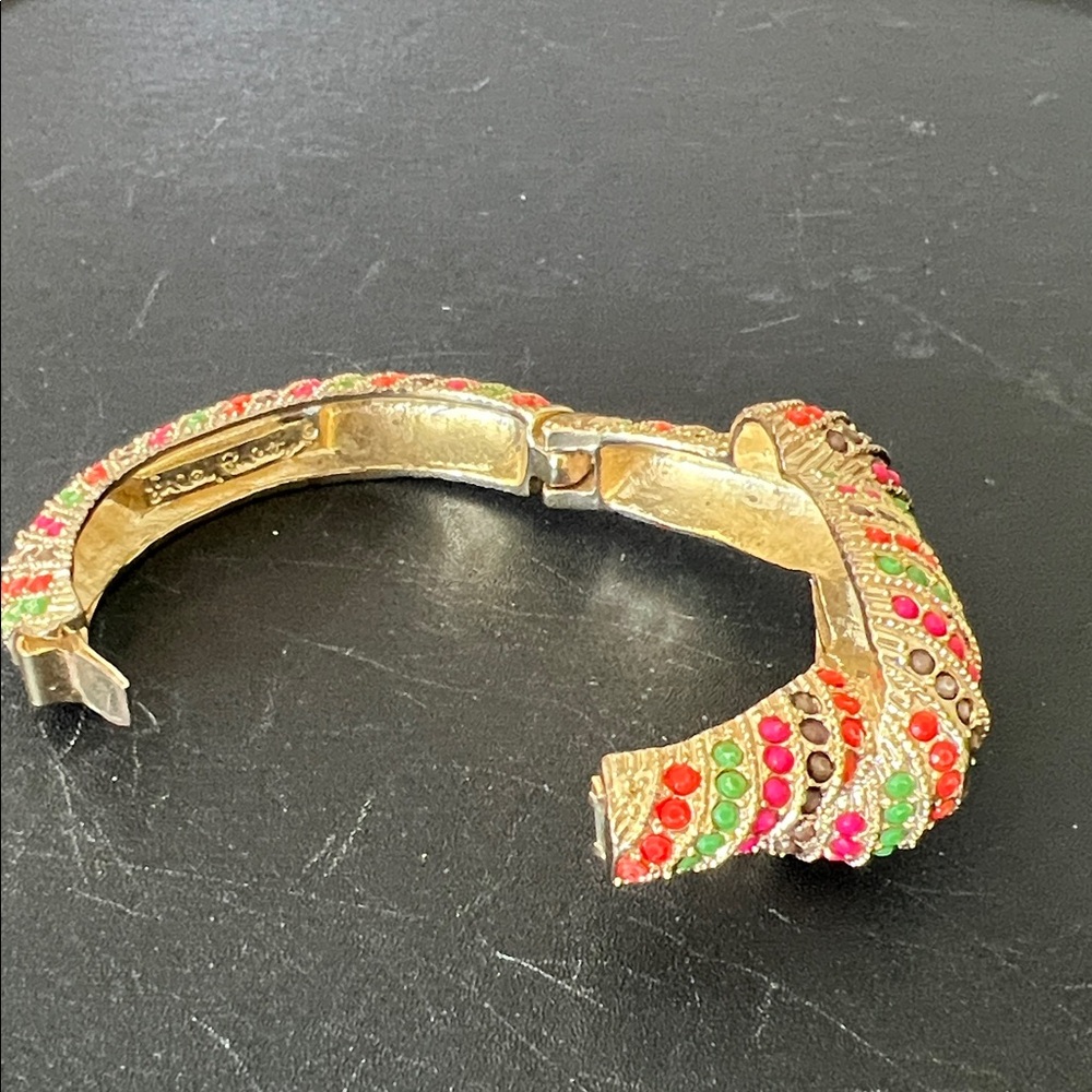 Lilly Pulitzer Gold-Tone Multicolor Crystal Twisted Bracelet - Picture 2 of 3